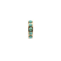 Bliss Goldplated Creool breed Turquoise
