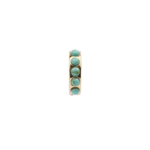 Bliss Goldplated Creool breed Turquoise 