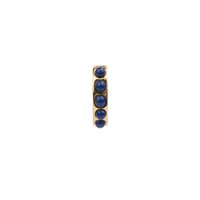 Bliss Goldplated Creool breed Blauw