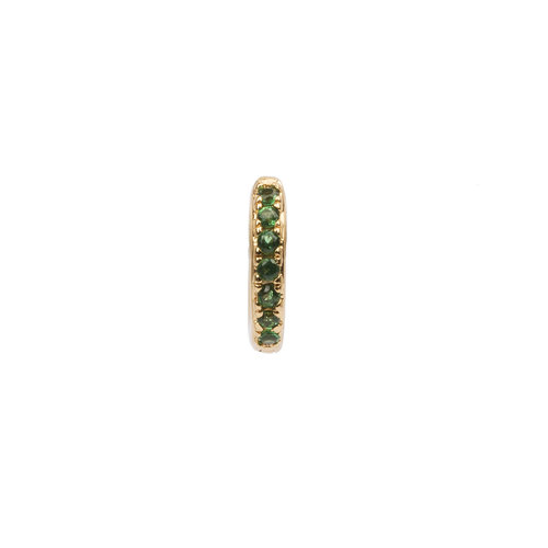 Bliss Goldplated Earring Creole green 