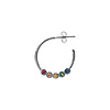Bliss Silverplated Earring Creole big Multi