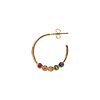 All the Luck in the World Bliss Goldplated Earring Creole big Multi