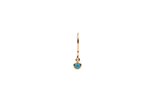 All the Luck in the World Bliss Goldplated Oorbel Hook Turquoise
