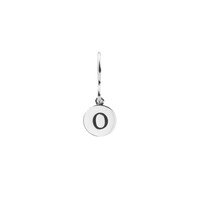Character Silverplated Oorbel letter O