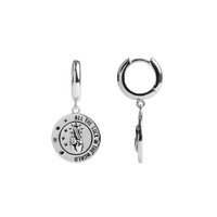 Charm Silverplated Earring All the Luck Circle