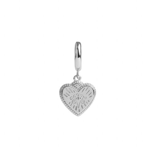 Charm Silverplated Oorbel Burst Hart 