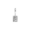 All the Luck in the World Charm Silverplated Earring Hummingbird Rectangle