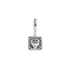 All the Luck in the World Charm Silverplated Earring Panter Square