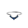 All the Luck in the World Magique Silverplated Ring Crown Blue