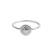Magique Silverplated Ring Coin Sun