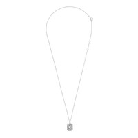 Charm Silverplated Ketting Maan Sterren Rechthoek