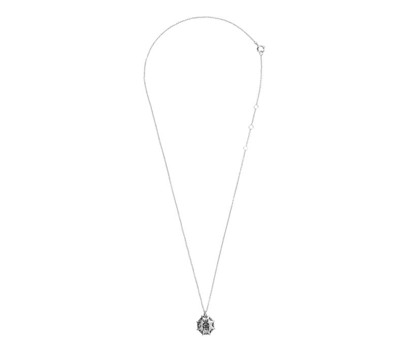 Charm Silverplated Ketting Kever Ster Cirkel