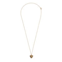 Charm Goldplated Ketting Diamant Hart