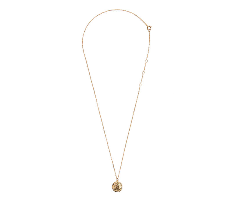 Charm Goldplated Ketting All the Luck Cirkel