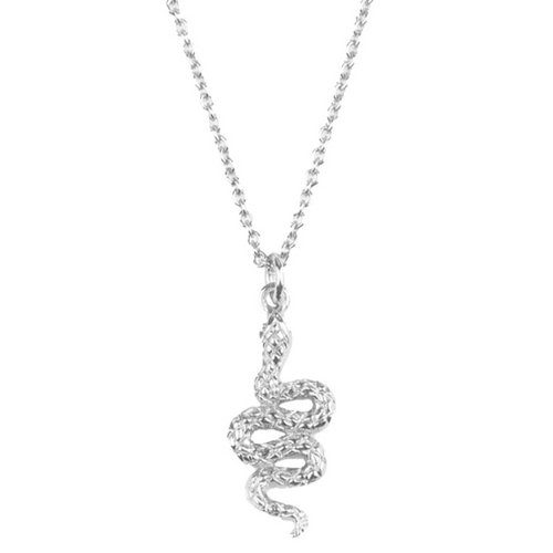 Souvenir Silverplated Necklace Snake 