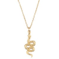 Souvenir Goldplated Necklace Snake