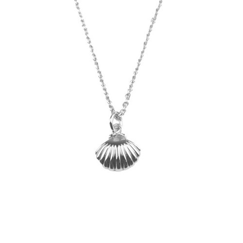Souvenir Silverplated Necklace Sea Shell 