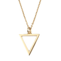 Souvenir Goldplated Necklace Open Triangle