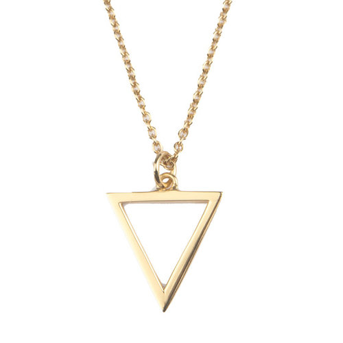 Souvenir Goldplated Necklace Open Triangle 