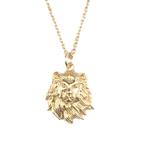 Souvenir Goldplated Necklace Lion 