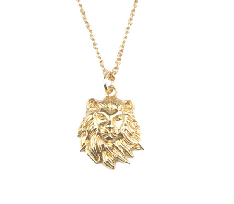 Souvenir Goldplated Necklace Lion