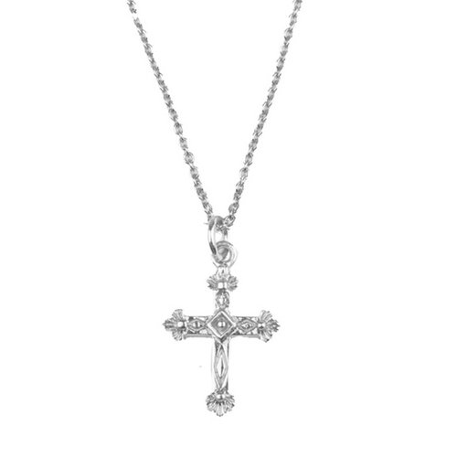 Souvenir Silverplated Necklace Cross 