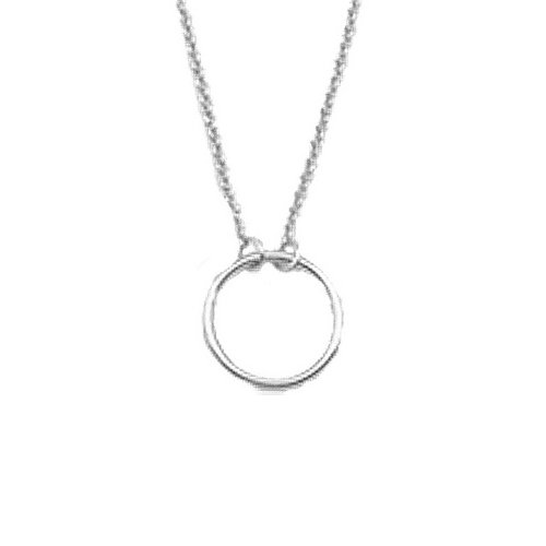 Souvenir Silverplated Necklace Cirlce 