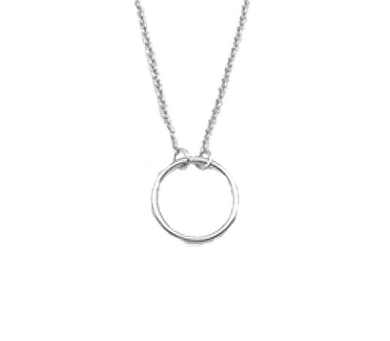 Souvenir Silverplated Necklace Cirlce