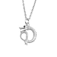 East Silverplated Ketting Kleine Draak