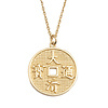 All the Luck in the World East Goldplated Ketting Geluksmunt