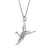 All the Luck in the World East Silverplated Necklace Crane