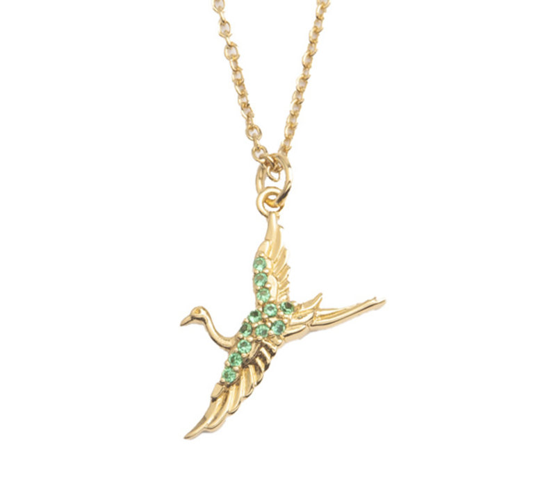 East Goldplated Ketting Kraanvogel