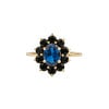 All the Luck in the World Chérie Goldplated Ring Bloem Donker blauw