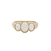 Chérie Goldplated Ring Oval Wit
