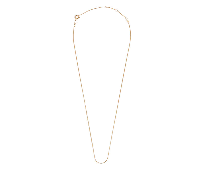 Essentials Goldplated Necklace Curb Chain