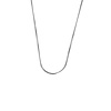 Essentials Silverplated Ketting Platte Schakel