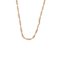 Essentials Goldplated Ketting Gedraaid