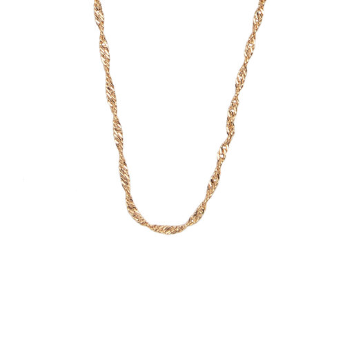 Essentials Goldplated Necklace Twisted 