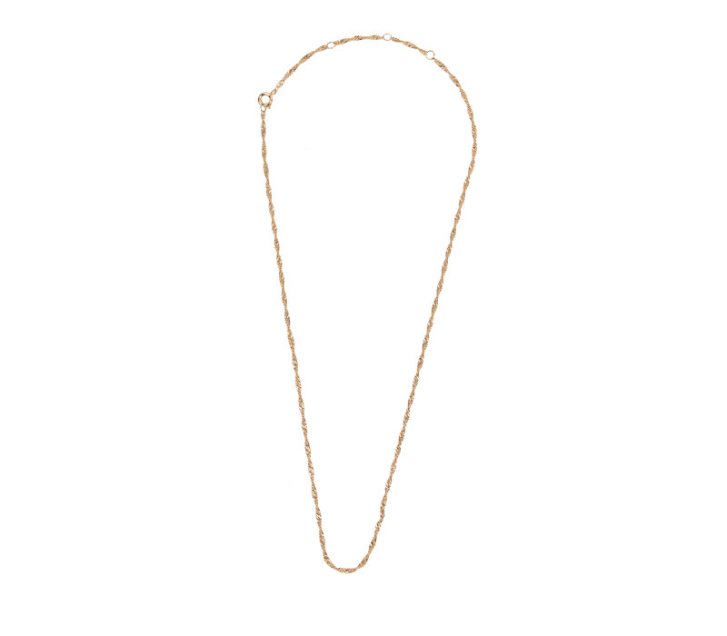 Essentials Goldplated Ketting Gedraaid