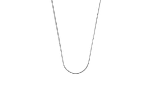 All the Luck in the World Essentials Silverplated Necklace Round Snake