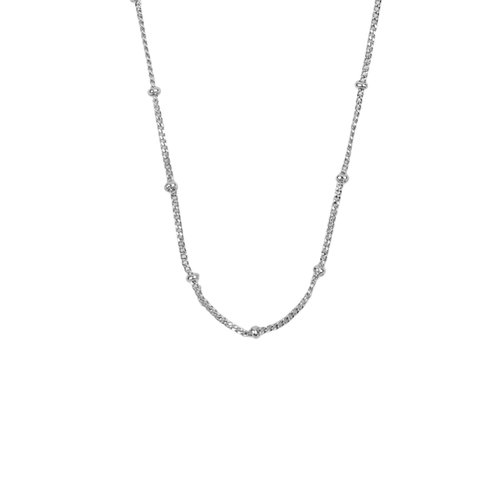 Essentials Silverplated Ketting Bolletjes 