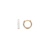 All the Luck in the World Bloom Goldplated Earring White