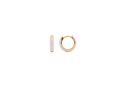 All the Luck in the World Bloom Goldplated Earring Light Pink