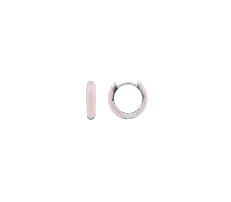 Bloom Silverplated Earring Light Pink