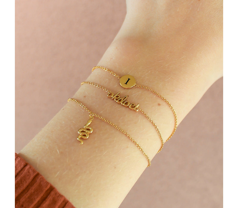 Souvenir Goldplated Armband Slang