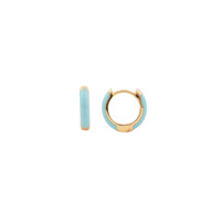 Bloom Goldplated Earring Light Blue