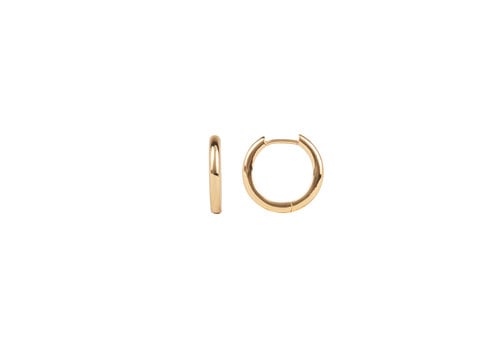 All the Luck in the World Essentials Goldplated Hoop Huggie Plain Small