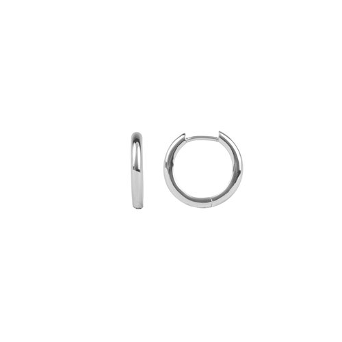 Essentials Silverplated Hoop Huggie Plain Small 