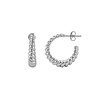 Essentials Silverplated Hoop Steker Croissant