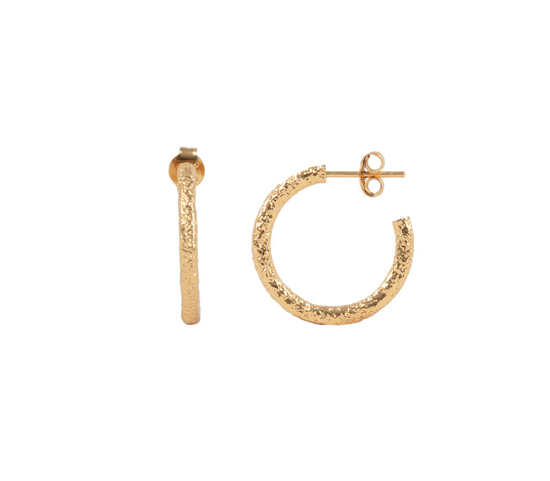 Essentials Goldplated Hoop Pin Antique Thin